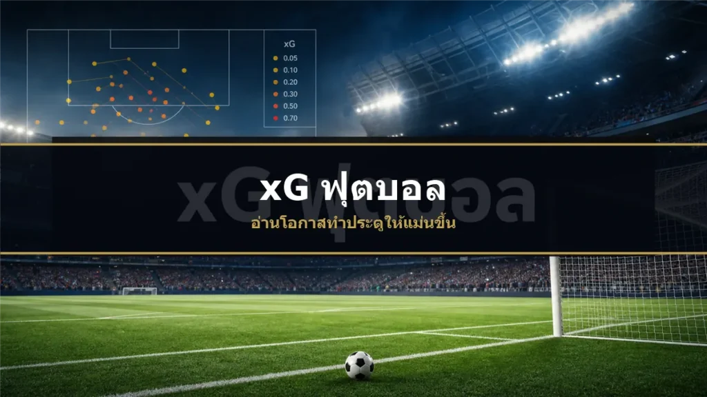 xG ฟุตบอล วิเคราะห์โอกาสทำประตูในสนามฟุตบอล