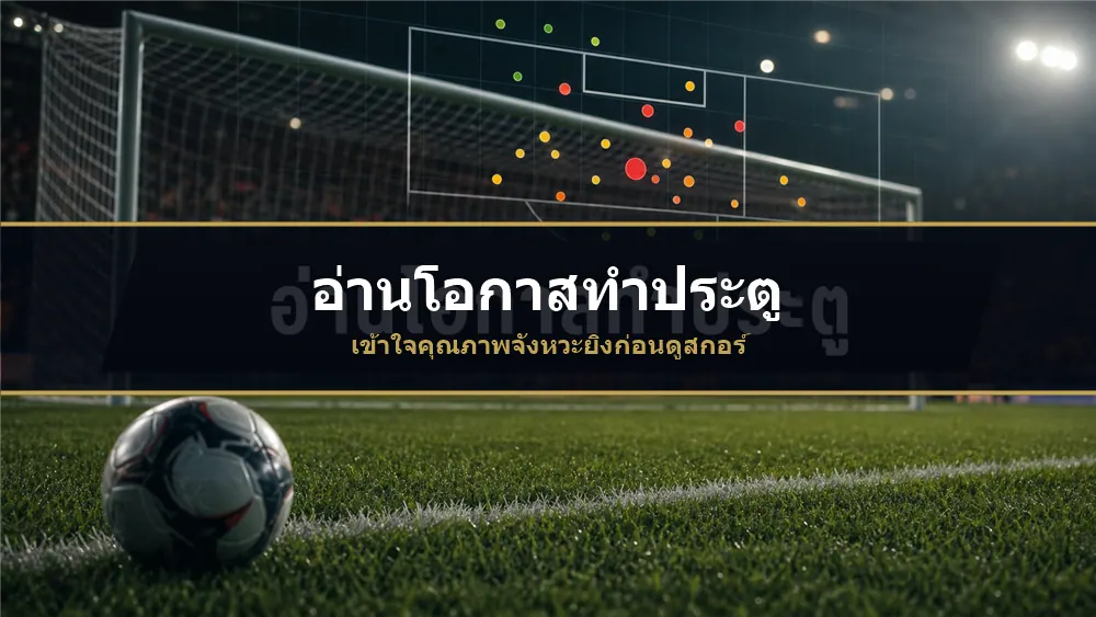 อ่านโอกาสทำประตูจากค่า xG และตำแหน่งยิง