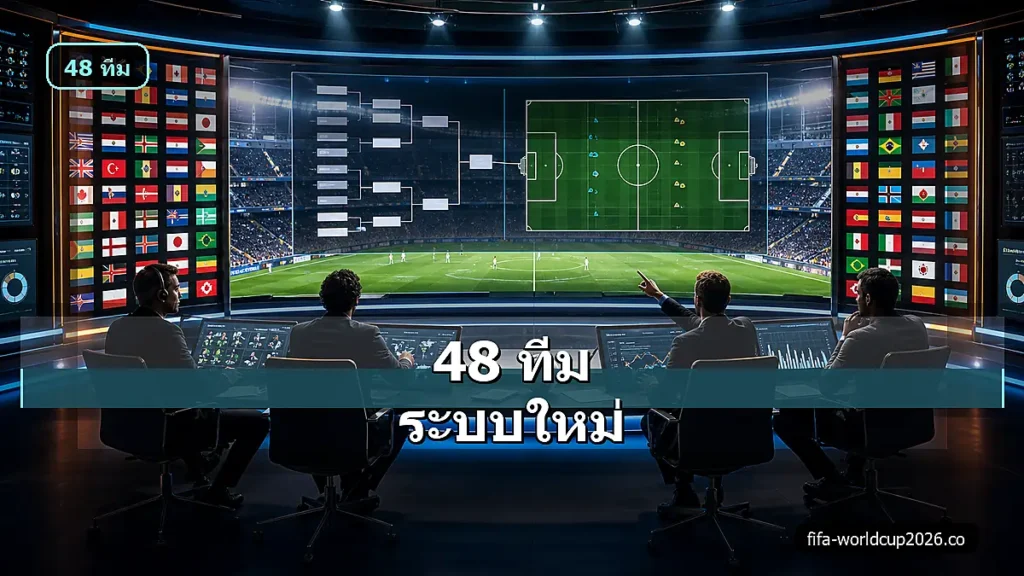 ภาพสมจริงฟุตบอลโลก 2026 รูปแบบ 48 ทีม