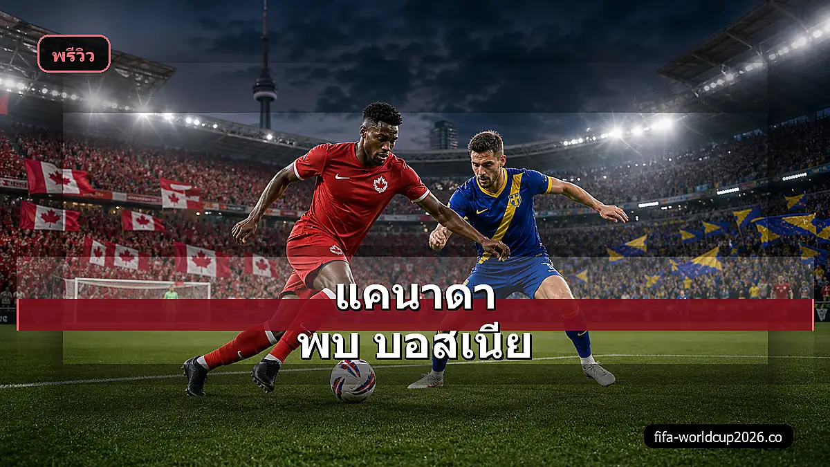 ภาพสมจริงแคนาดา พบ บอสเนีย ฟุตบอลโลก 2026 พรีวิวก่อนแข่ง