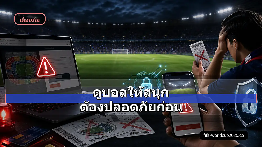 ภาพเสมือนจริงแฟนบอลดูบอลโลก 2026 อย่างปลอดภัยก่อนซื้อตั๋ว