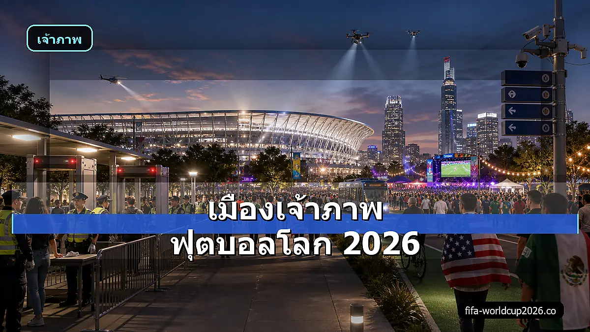 ภาพเสมือนจริงเมืองเจ้าภาพฟุตบอลโลก 2026 พร้อมสนาม แฟนโซน และความปลอดภัย