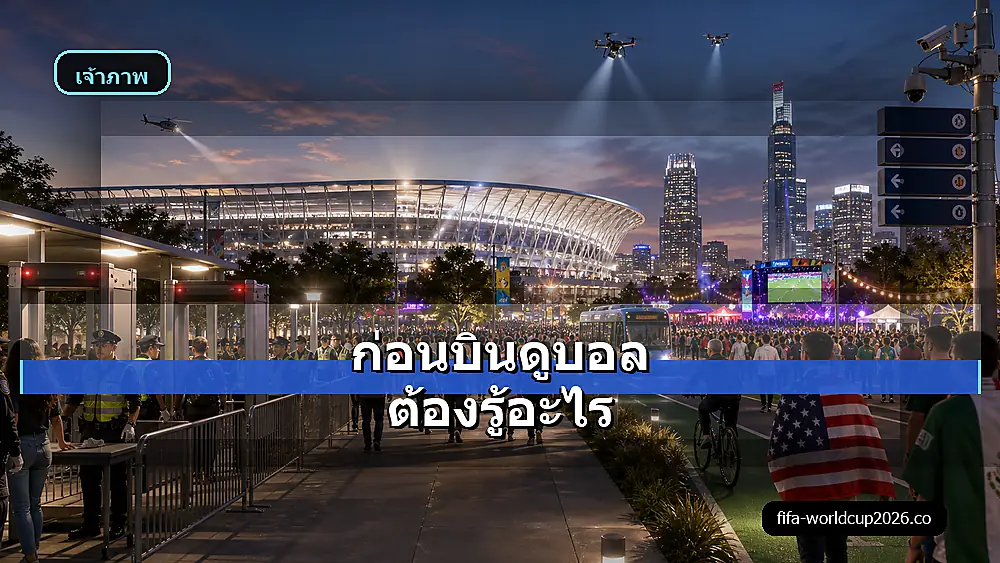 ภาพเสมือนจริงแฟนบอลเดินทางไปดูบอลโลก 2026 อย่างปลอดภัย