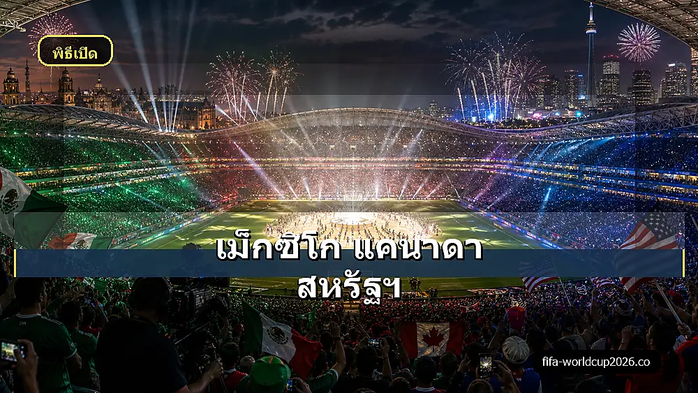 ภาพบรรยากาศสนามและแฟนบอลพิธีเปิดฟุตบอลโลก 2026