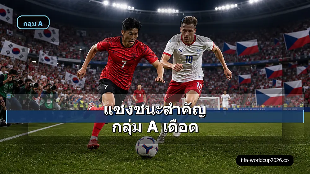 ภาพประกอบเกาหลีใต้แซงชนะเช็ก 2-1 ฟุตบอลโลก 2026