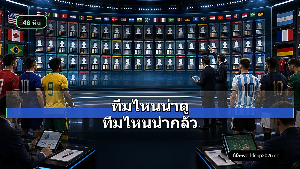 ภาพเสมือนจริงทีมชาติฟุตบอลโลก 2026 ที่น่าดูและน่ากลัว