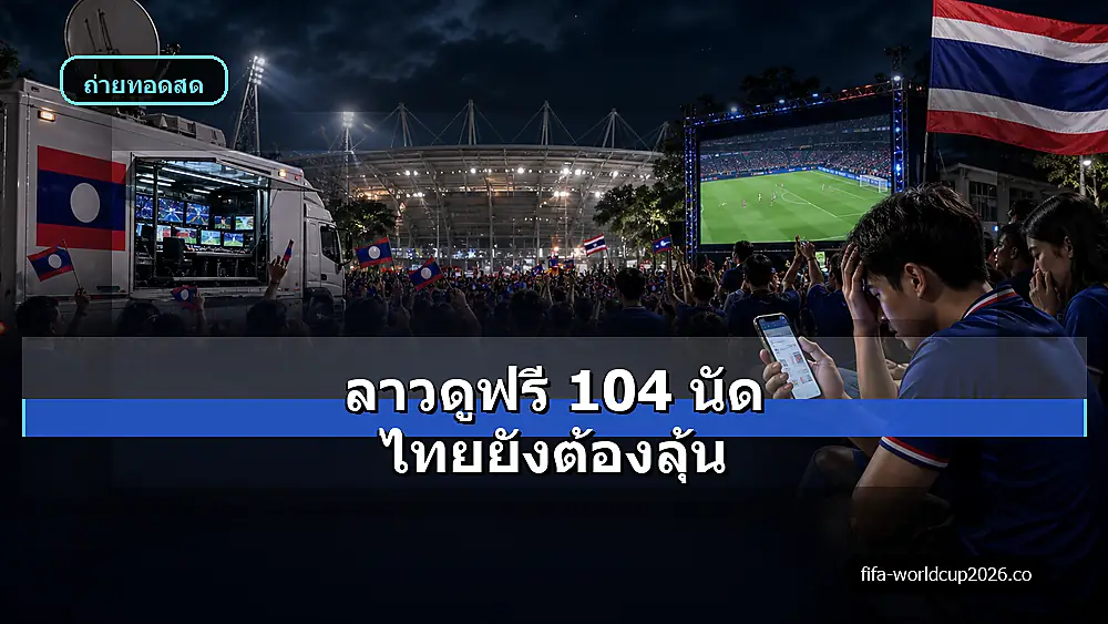 ภาพเสมือนจริงข่าวลาวดูฟรีบอลโลก 2026 และสถานการณ์ลิขสิทธิ์ไทย