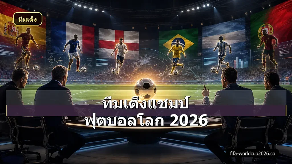 ภาพสมจริงทีมเต็งแชมป์ฟุตบอลโลก 2026